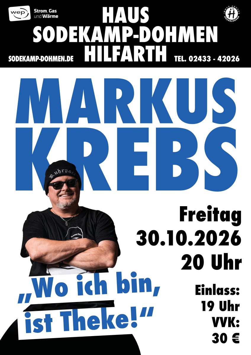 Markus Krebs: Wo ich bin, ist Theke!