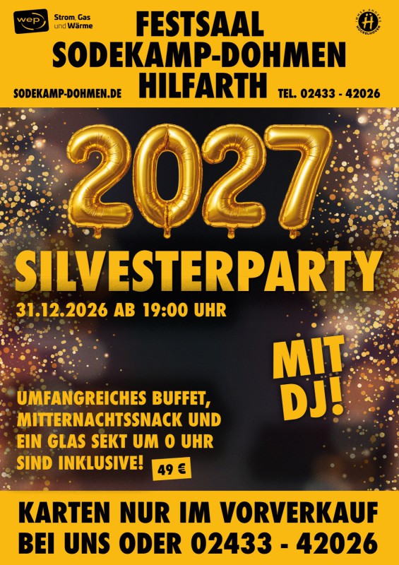 Silvesterparty – Gemeinsam ins Jahr 2027